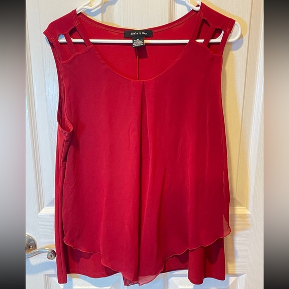 Adele & May Sheer Flowy Tank Blouse Size XL - Picture 1 of 4